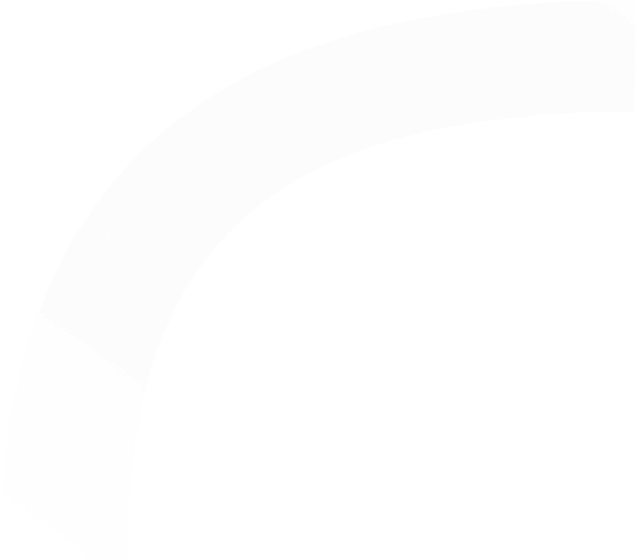 A quarter circle with a grey to transparent gradient